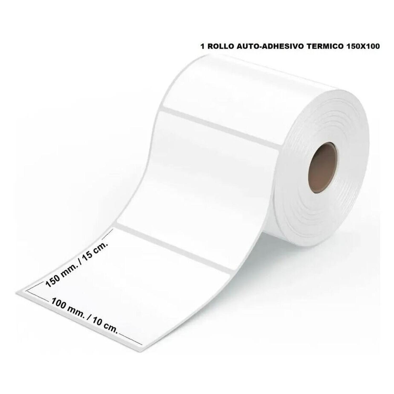 5 Rollos de Etiquetas Adhesivas Térmicas de 100X150 mm (10X15 cm) 500 Uds-2