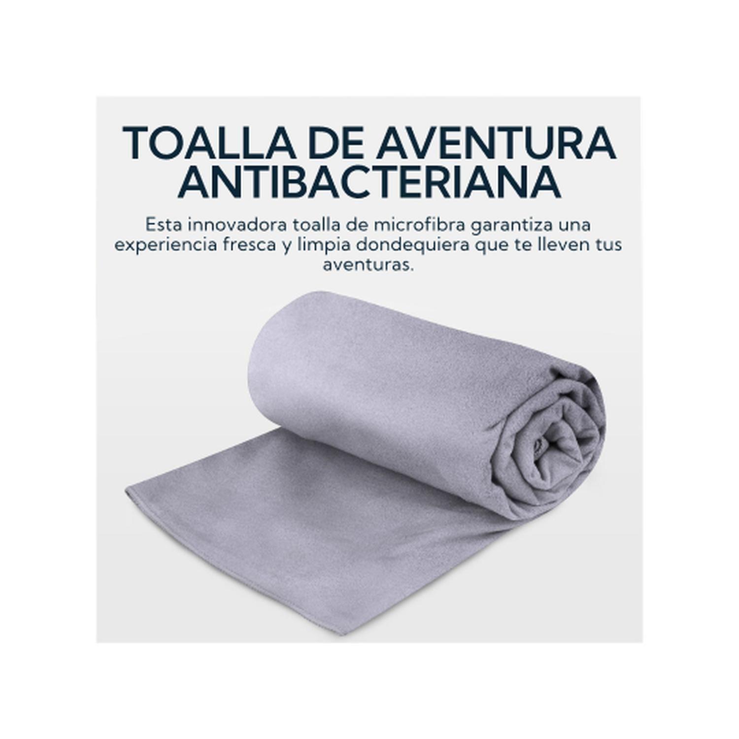 Pack 2 Toallas Microfibra Suede Gris-3