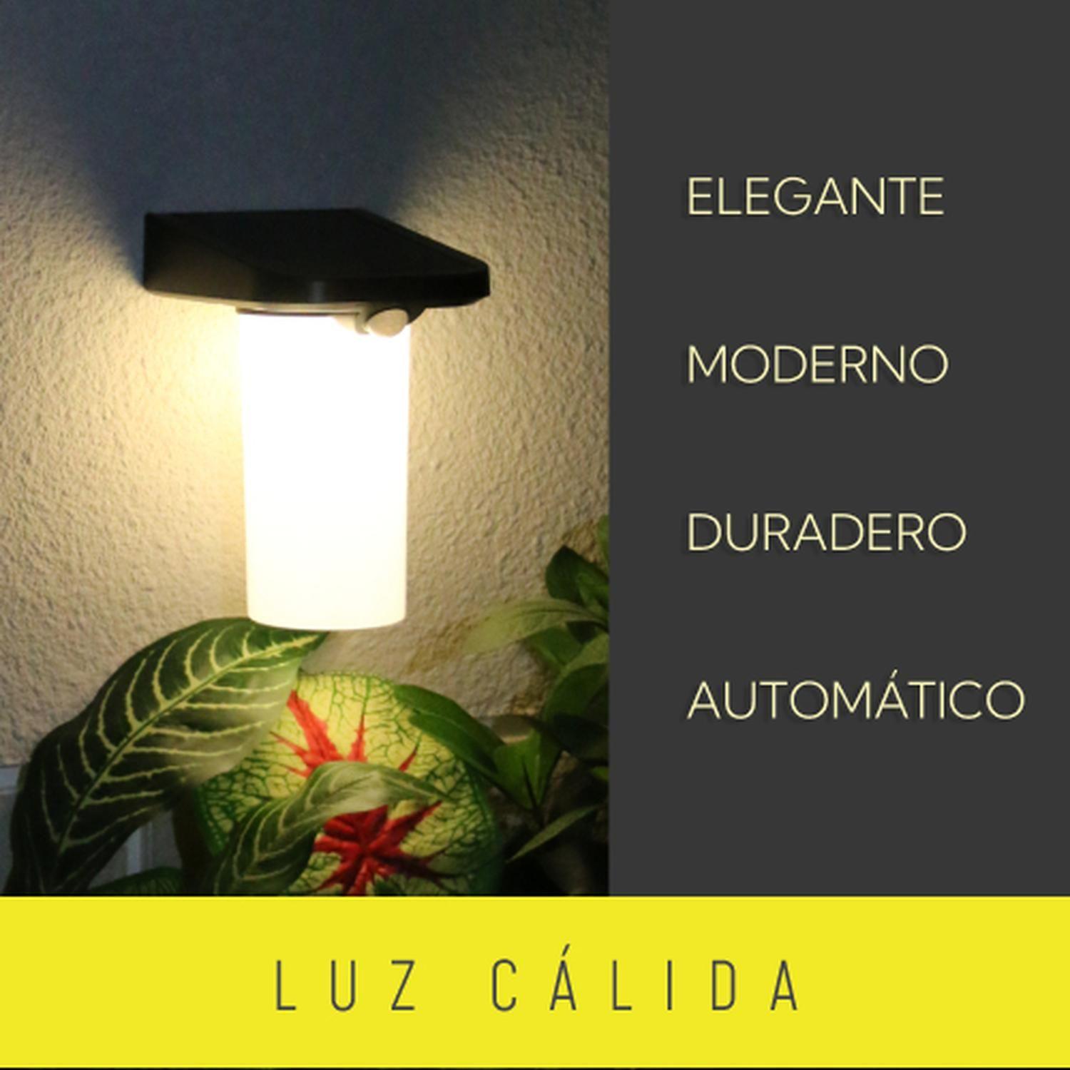 2 Unidades Aplique Solar vertical Sin Base Contra Agua Con Sensor De Movimiento-3