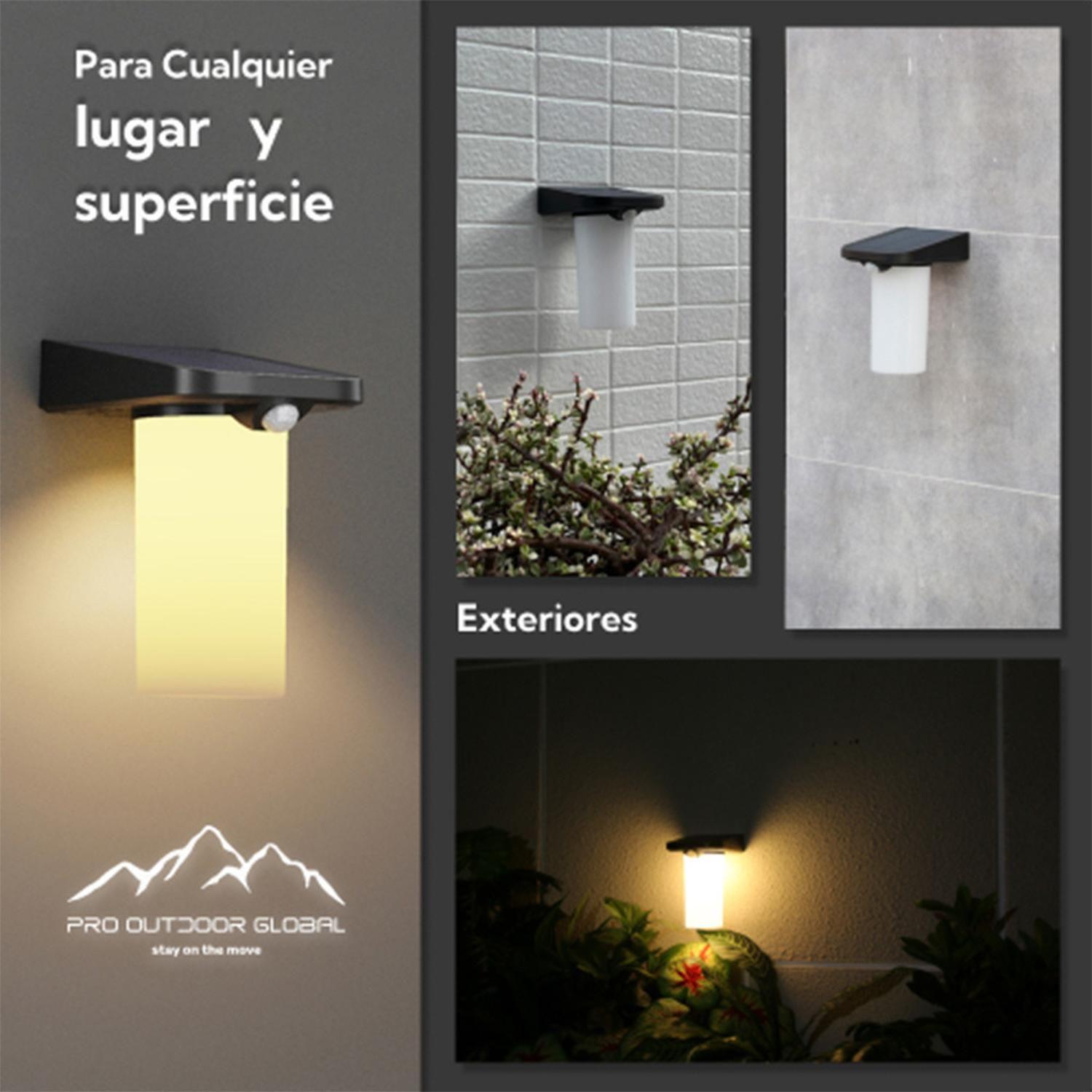 2 Unidades Aplique Solar vertical Sin Base Contra Agua Con Sensor De Movimiento-7