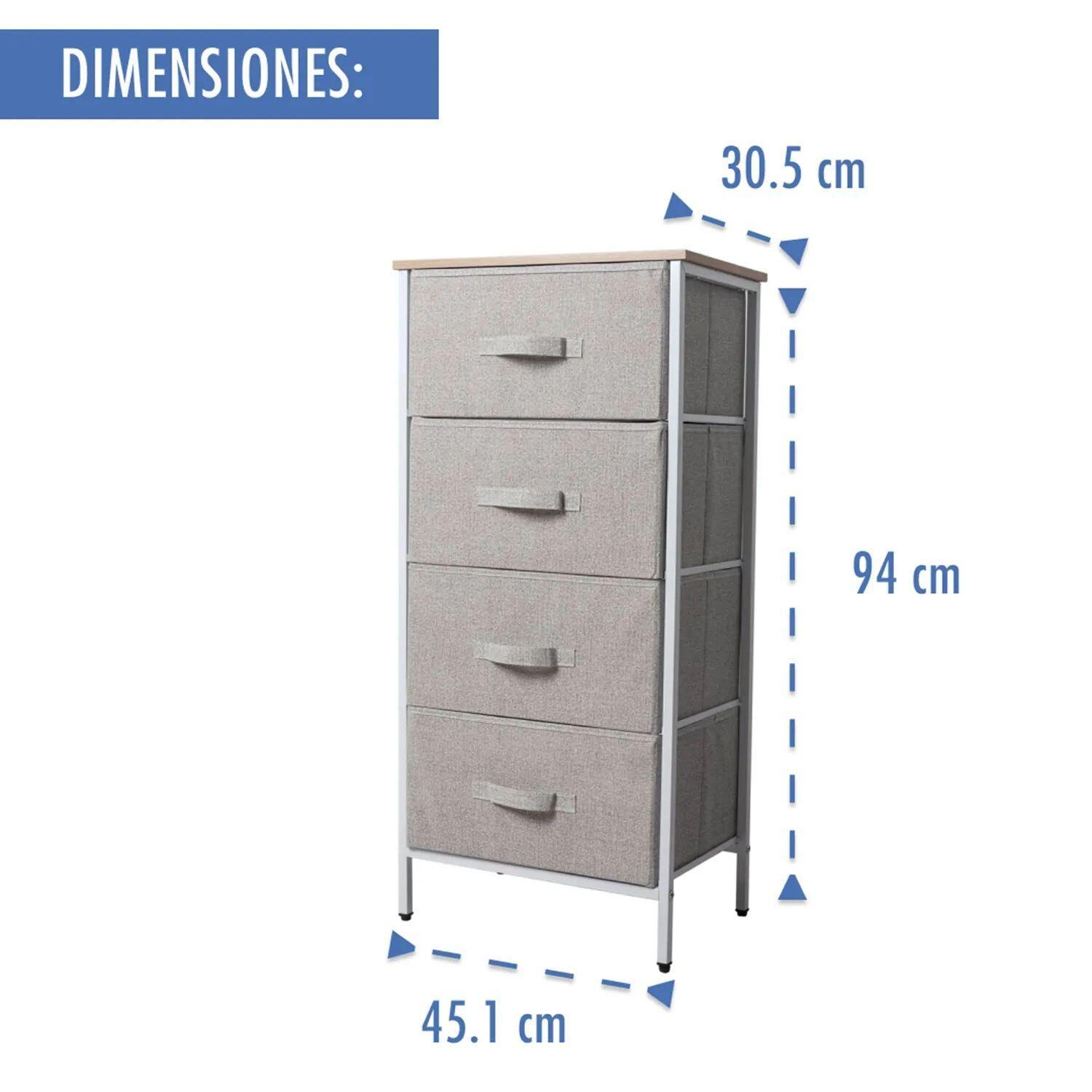 Mueble Comoda Organizador 4 Cajones-2