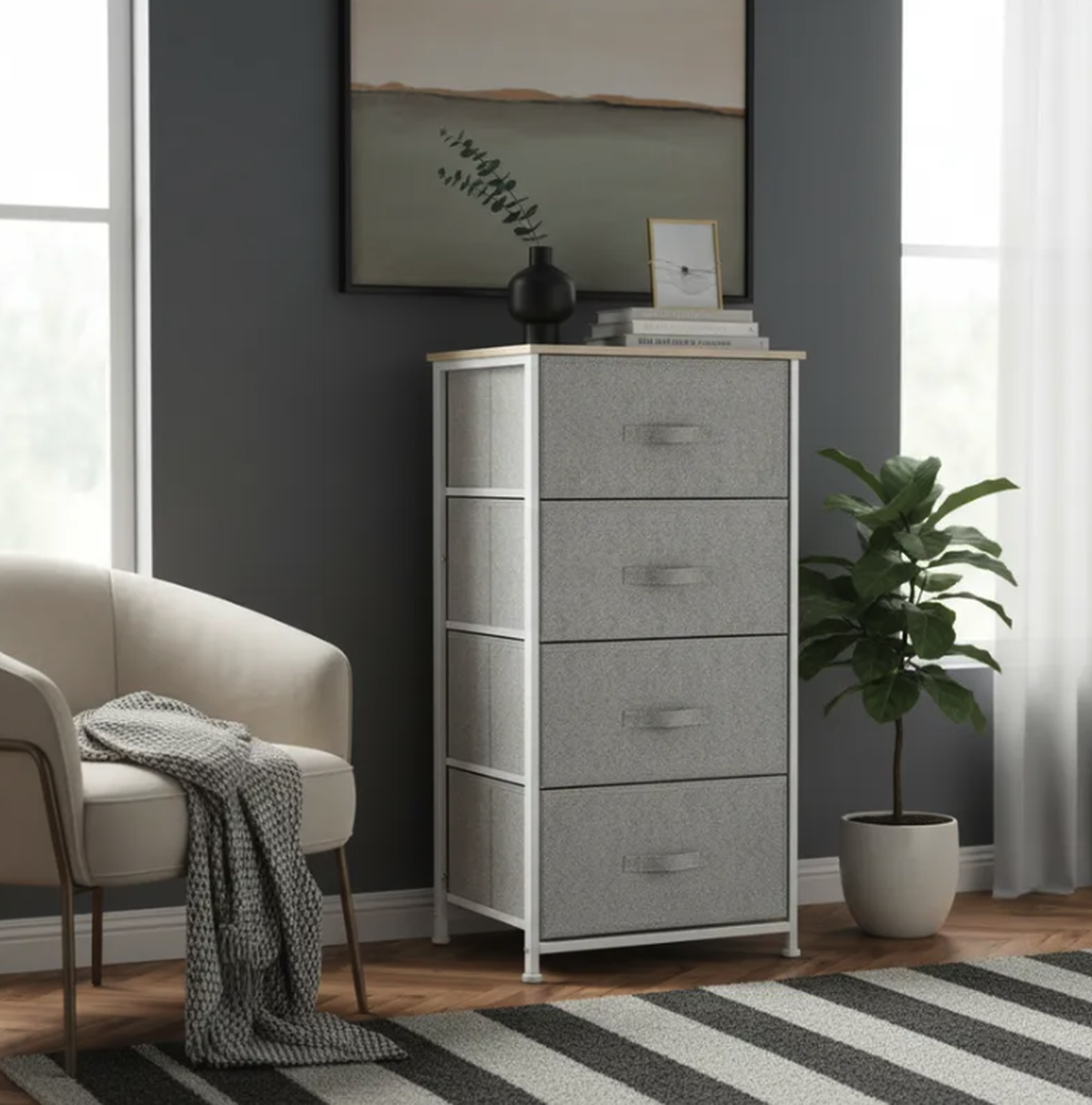 Mueble Comoda Organizador 4 Cajones-3