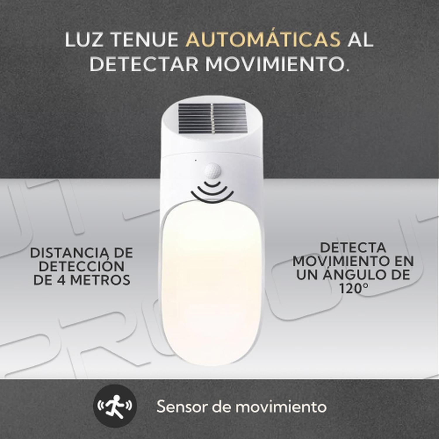 Aplique Led Solar Para Exterior Blanco-2