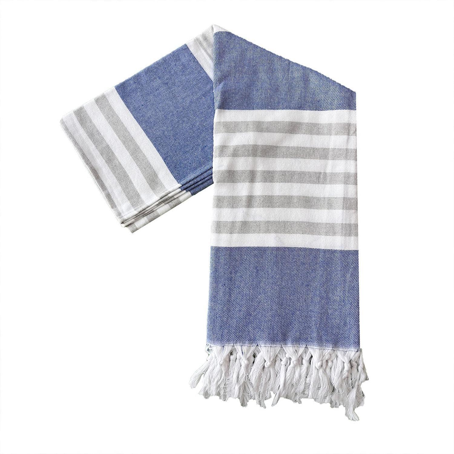 Toalla Turca Ceren Azul Beige-0