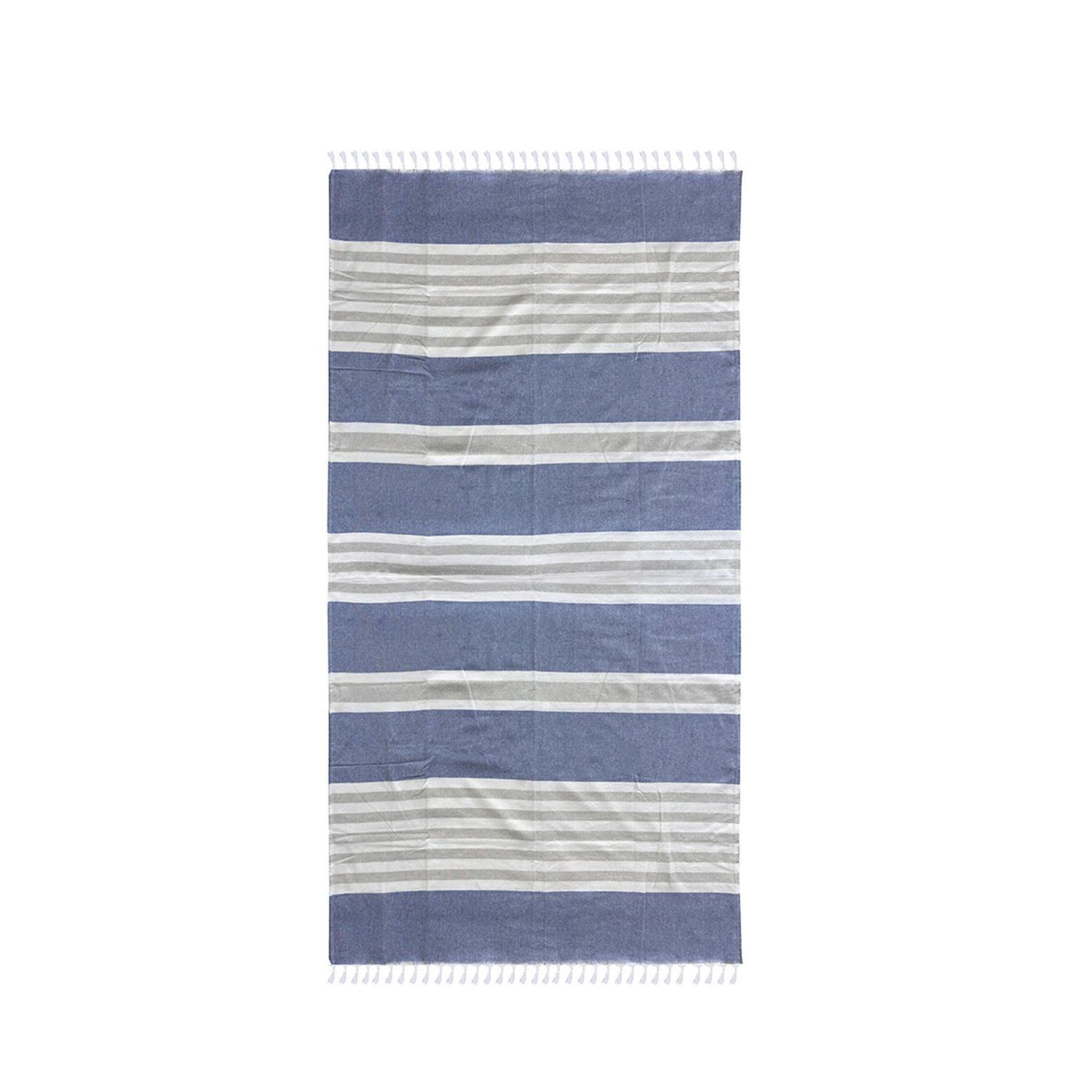 Toalla Turca Ceren Azul Beige-4