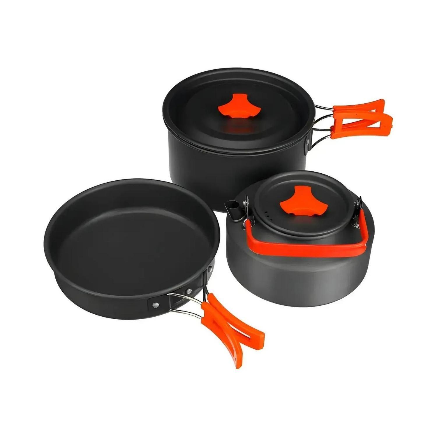 Set Ollas Camping 10 Piezas + Set Picnic Cubiertos 10 Piezas-3