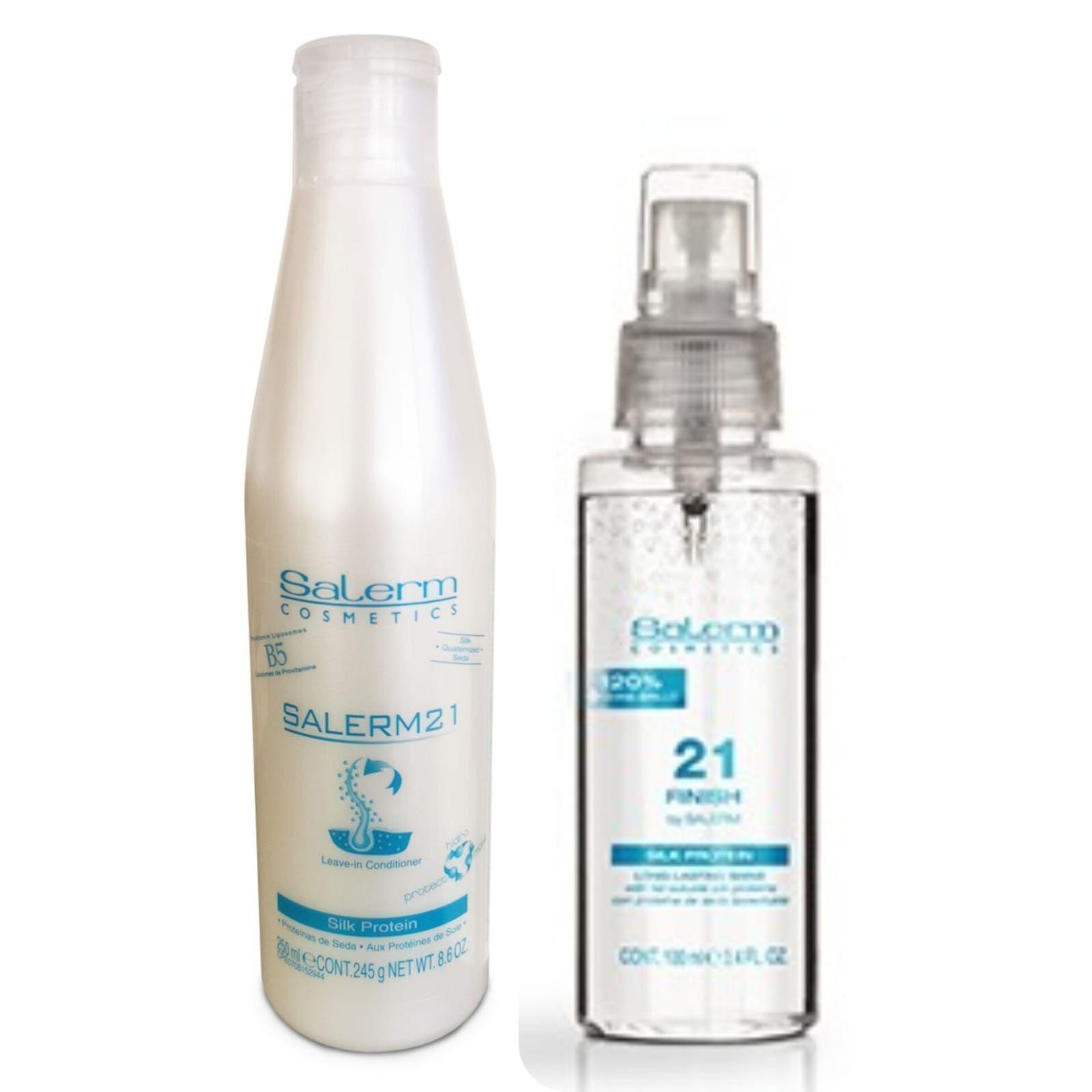 Salerm 21 Acondicionador + Spray Finish Iluminador Capilar-1