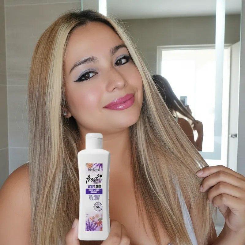 Salerm shampoo violet shot matizador poder 8/10 - 300ml-3