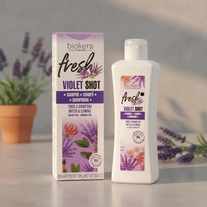 Salerm shampoo violet shot matizador poder 8/10 - 300ml-4