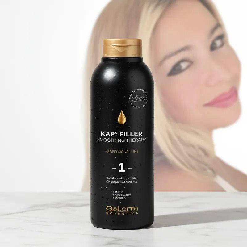 Shampoo Kaps Filler Salerm Mantenimiento Lisos 500ml-1