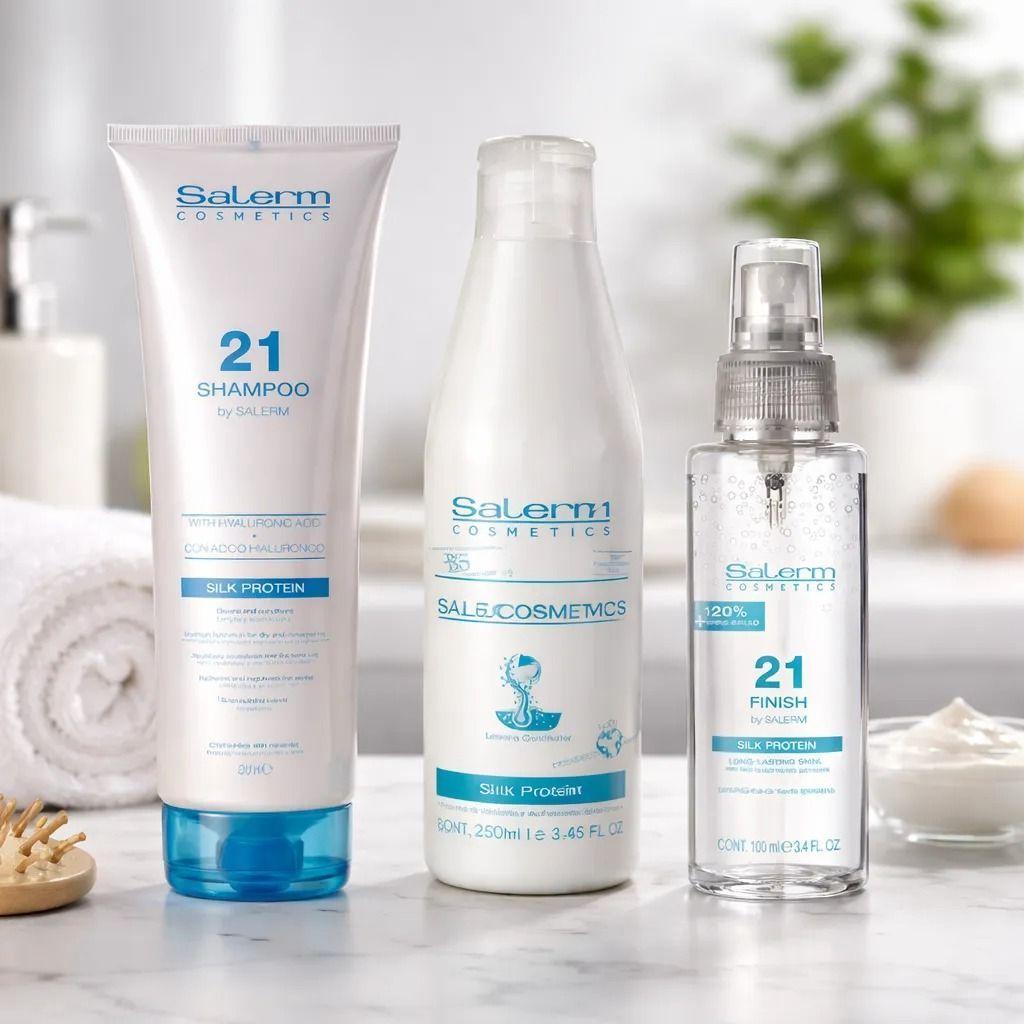 Salerm Shampoo 21 300ml + Acondicionador 250m + Finish 100ml-2