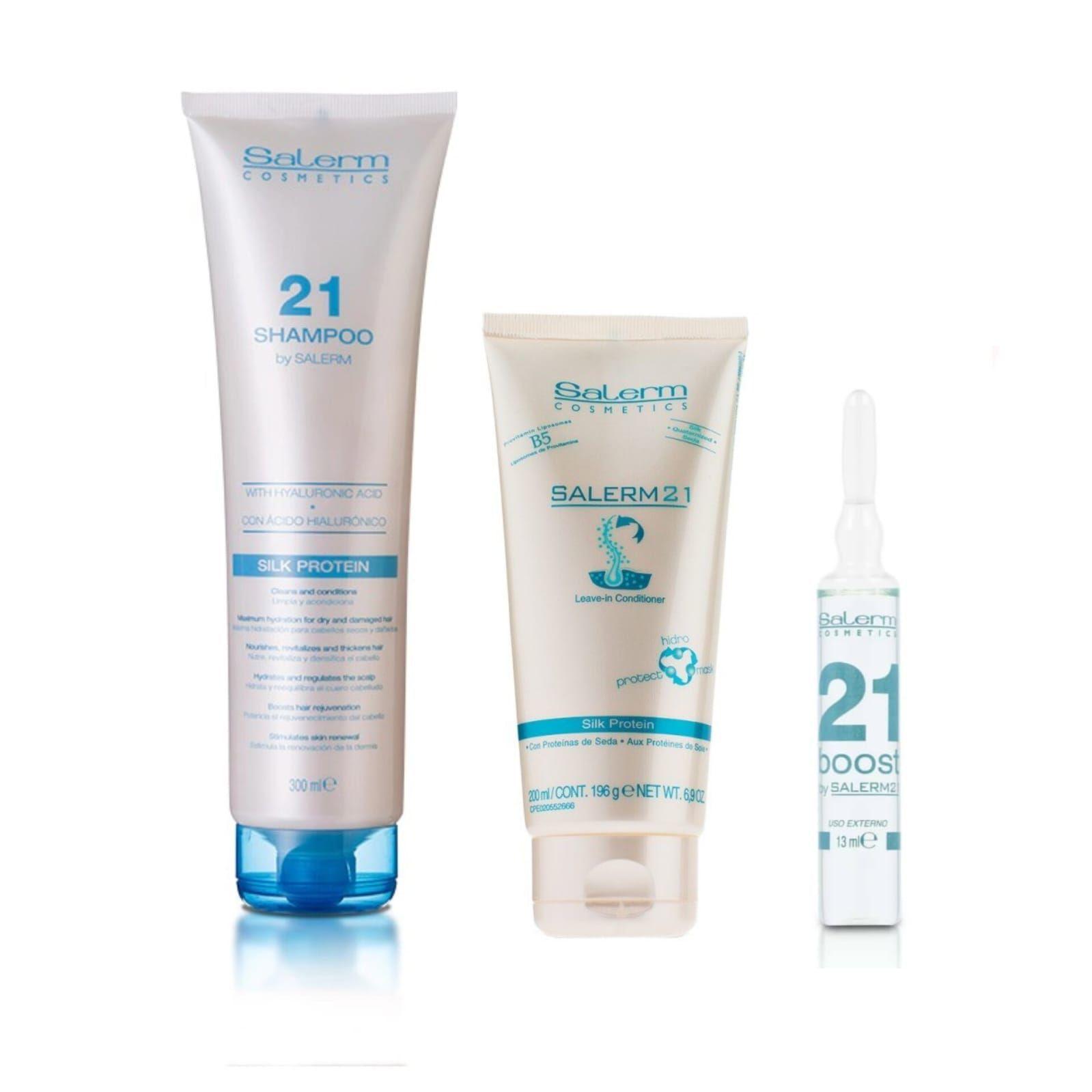 Salerm 21 Shampoo 300ml - Mascarilla 200ml - 1 Ampolla Boost-0