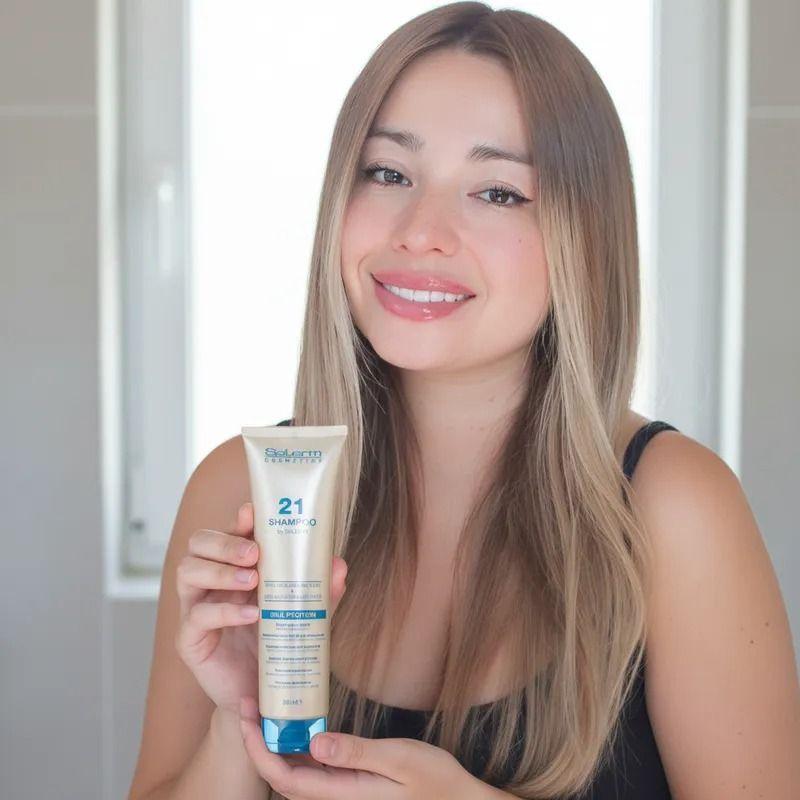 Salerm Shampoo 21 + Acondicionador 250m + Mask Proteina 250m-3