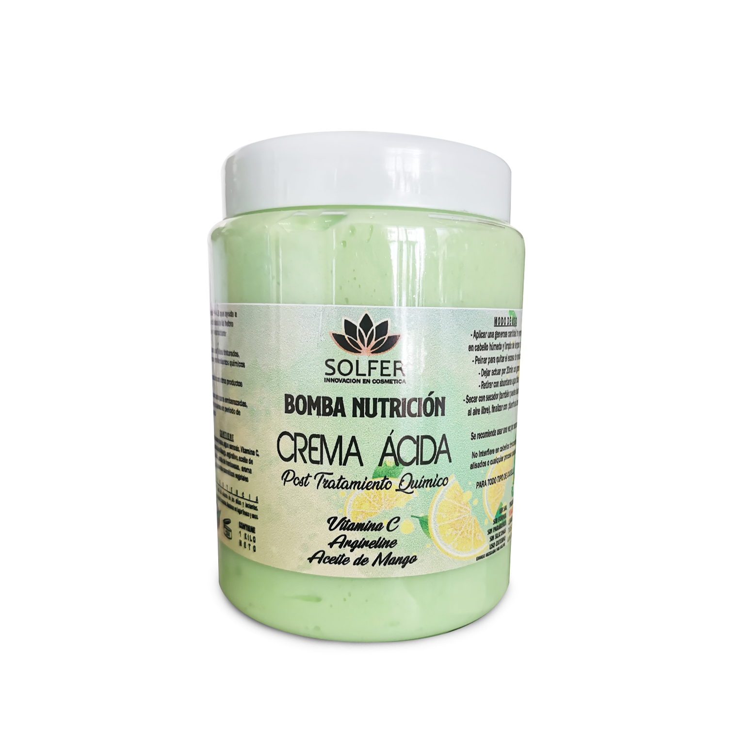 Bomba Nutricion Capilar Crema Acida Nutritiva Ph4.5-2