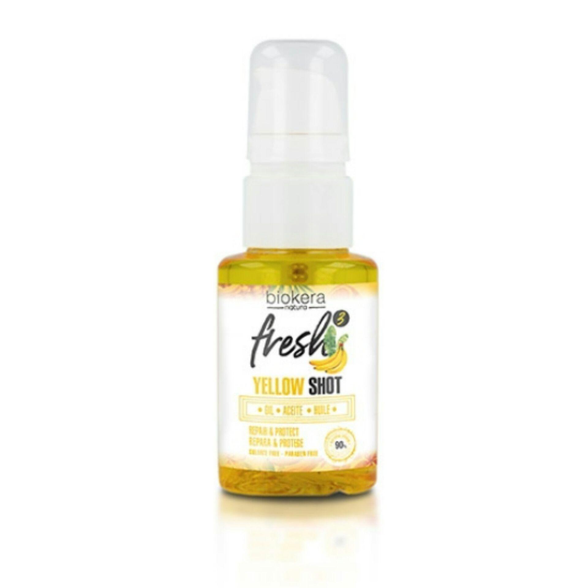 Salerm Biokera Fresh Yellow Shot Aceite Capilar Reparador-2