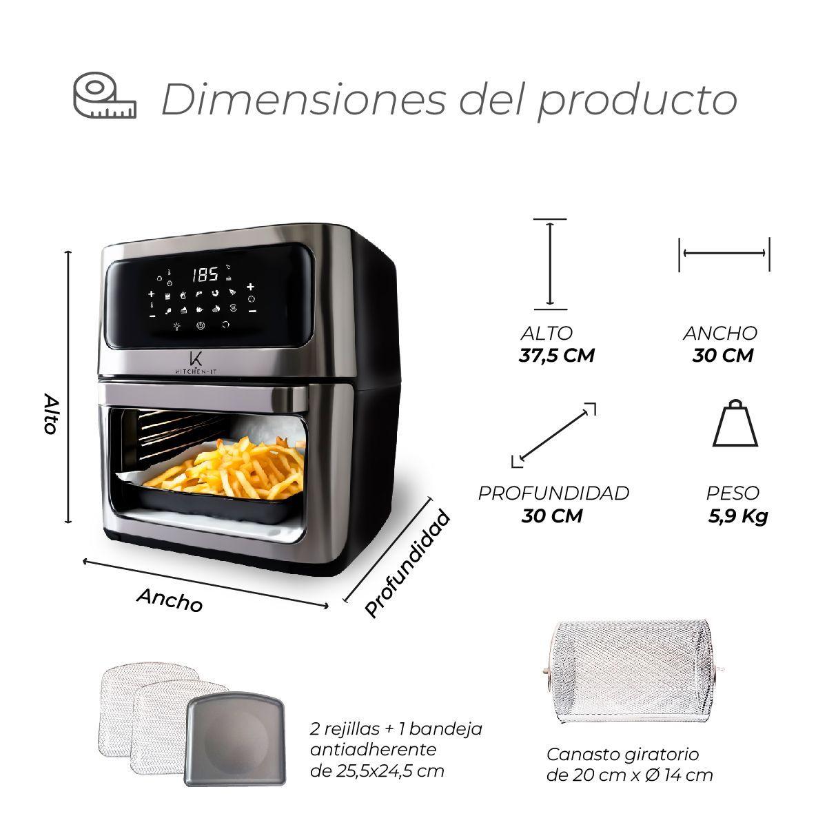 Freidora de Aire Max Edition 12L Kitchen-It-8