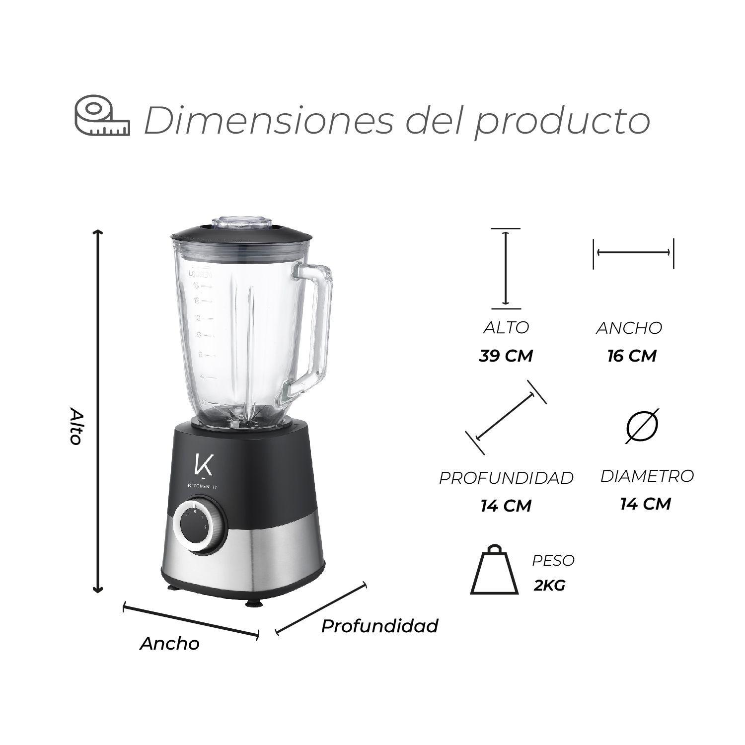 Licuadora Power Pro 800W Kitchen-It-4