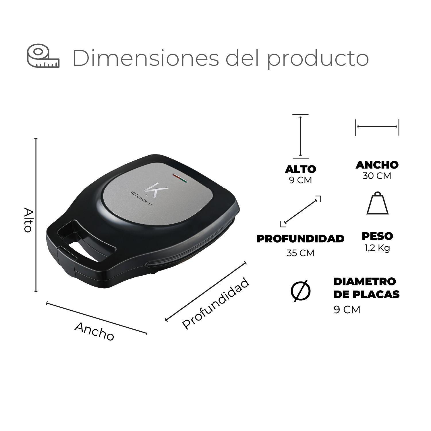 M quina de Arepas y Panqueques Antiadherente Gourmet Press 6 en 1-7