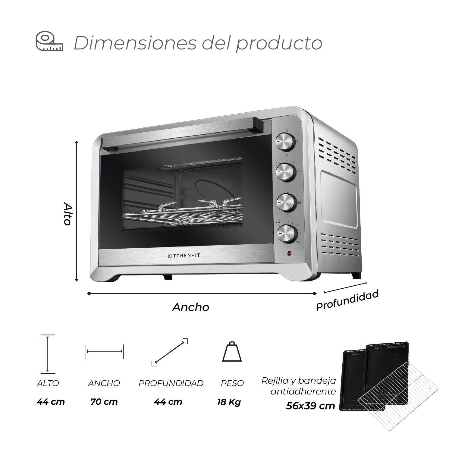Horno Eléctrico Silver Series 100L-6