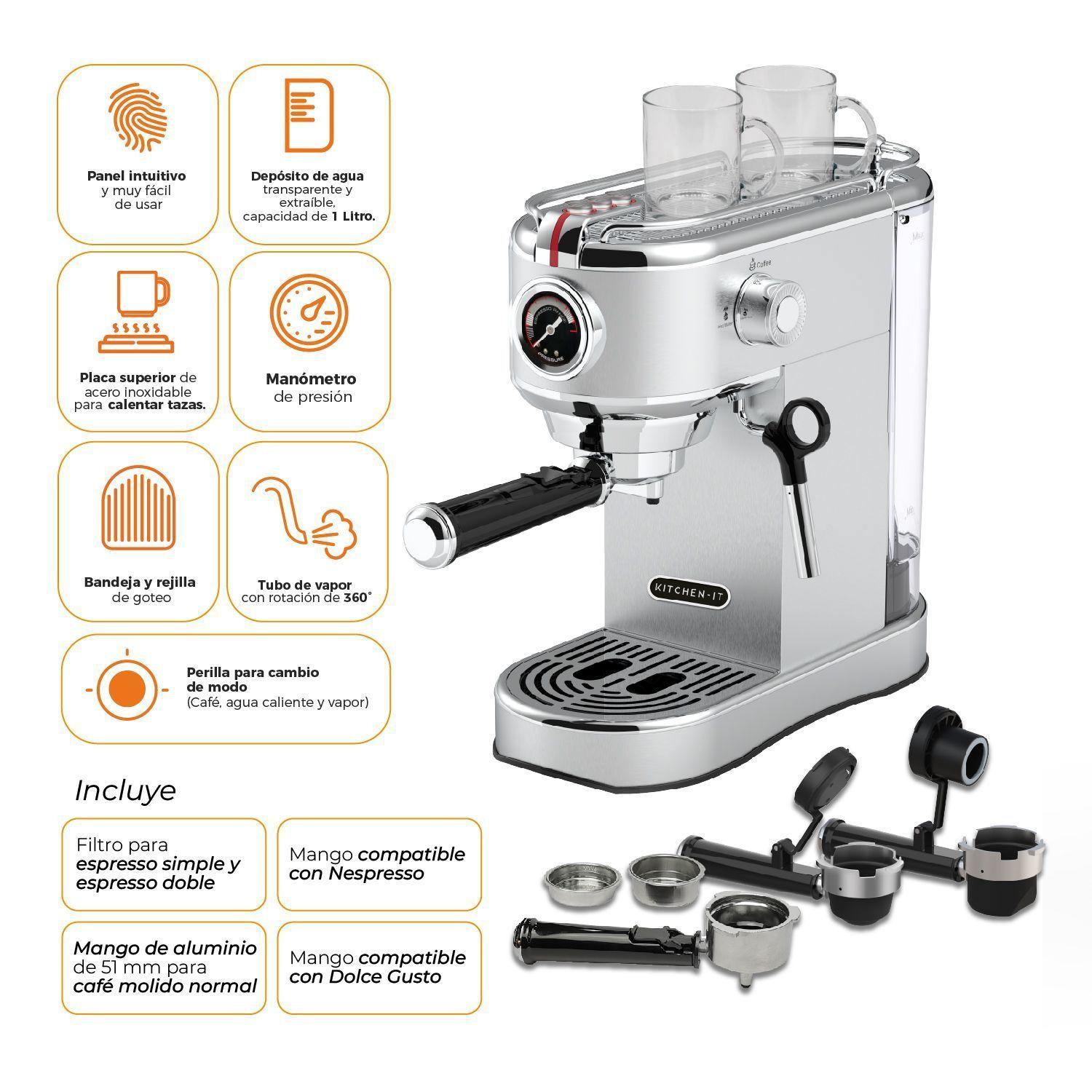 Cafetera Espresso Bari 5 en 1-4