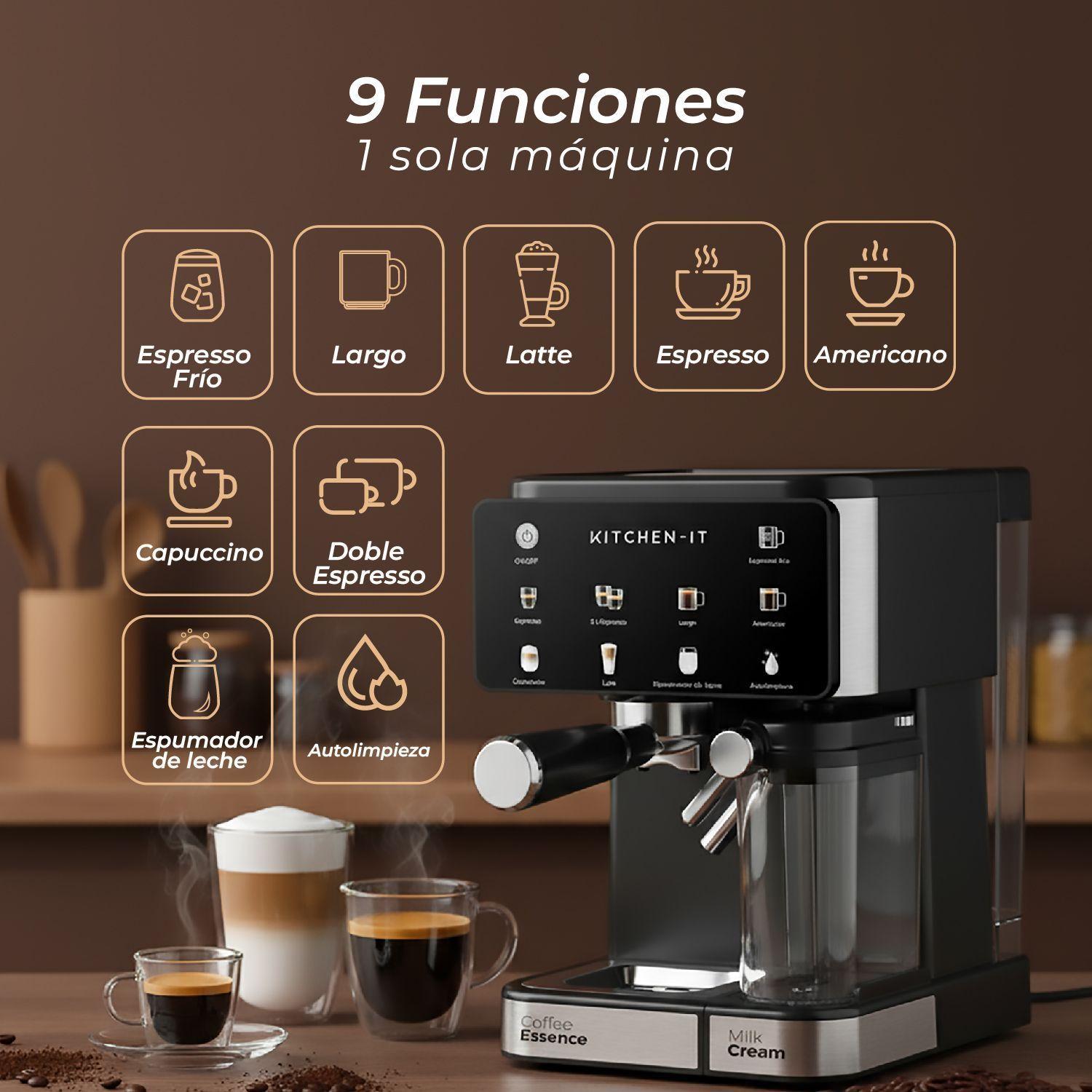 Cafetera Espresso Power Brew 9 en 1-4