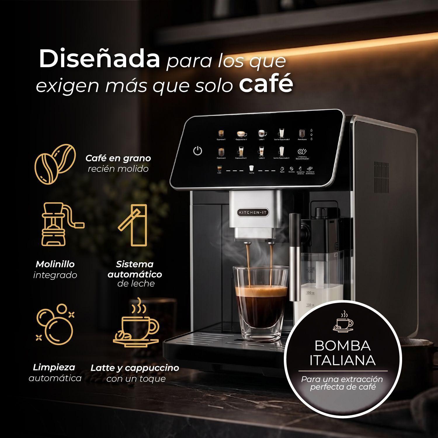 Cafetera Espresso Super Automática Latte Deluxe-4
