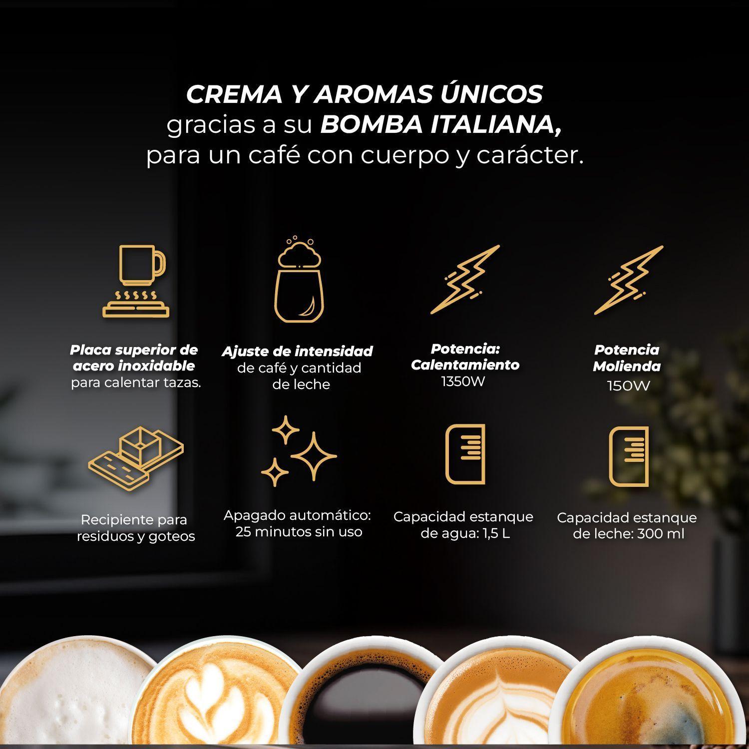 Cafetera Espresso Super Automática Latte Deluxe-7
