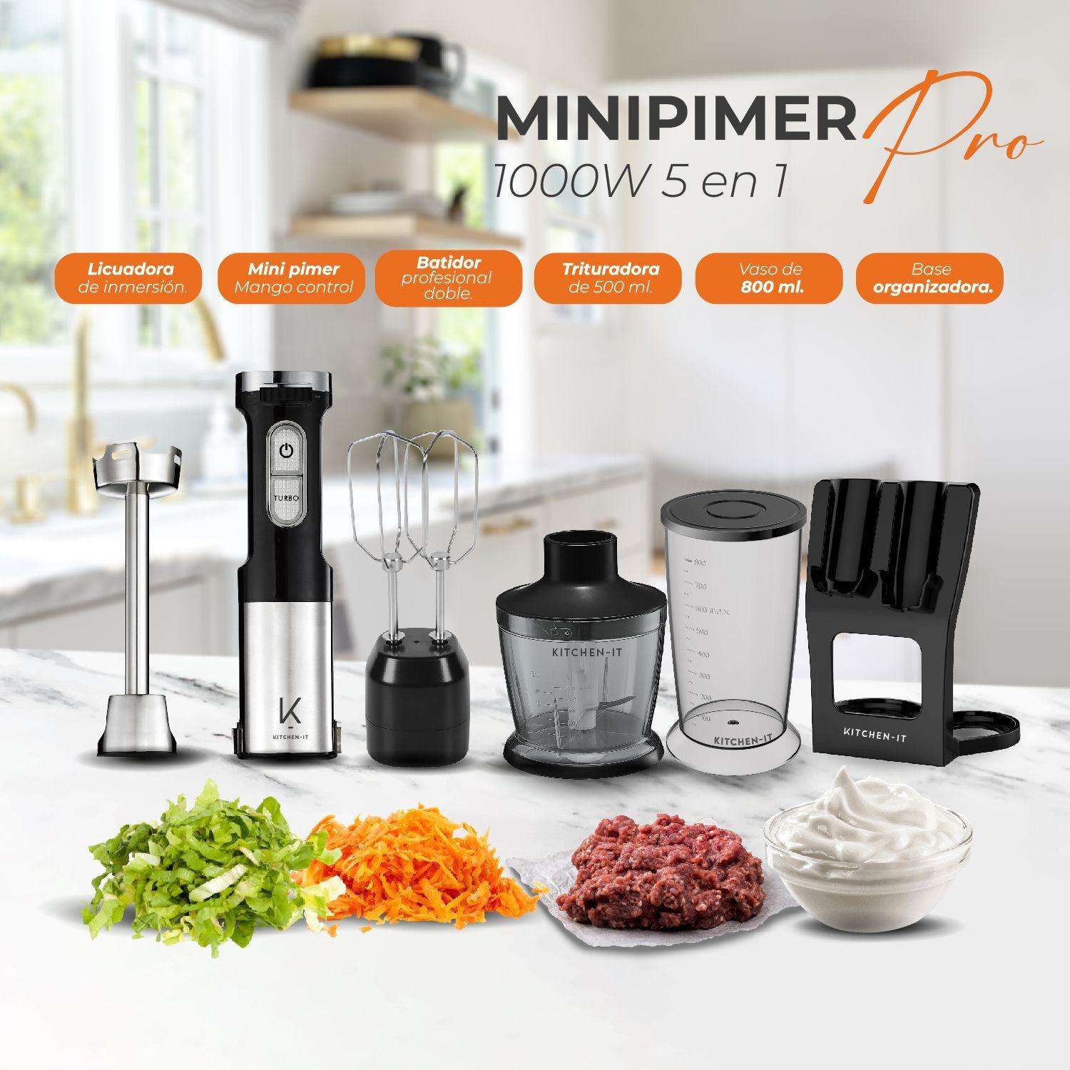Minipimer Pro 1000W 5 en 1-5