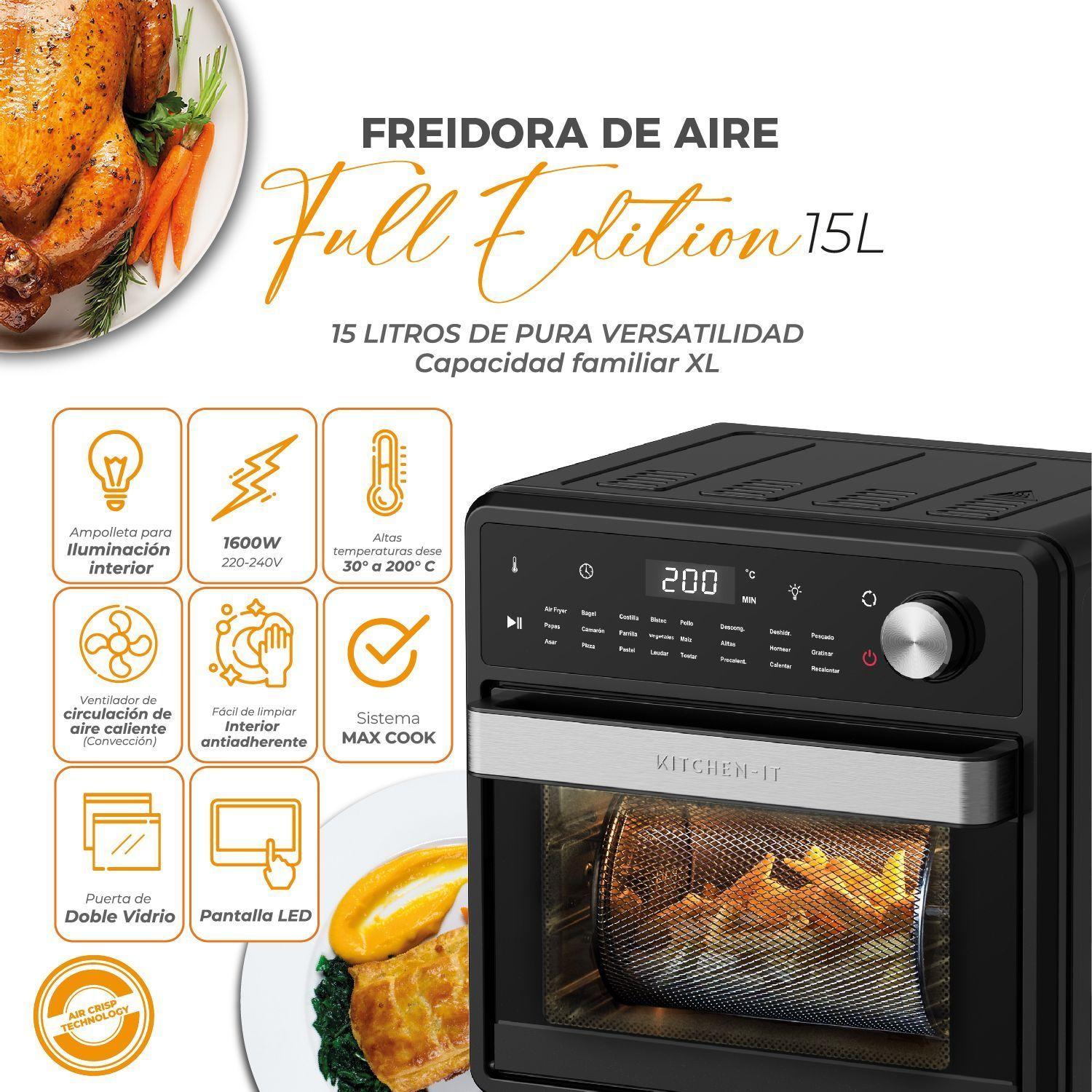Horno Freidora de Aire Full Edition 24 en 1 15L-3