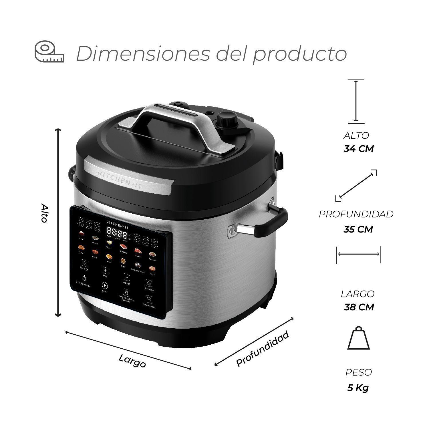 Olla a Presión Eléctrica Multifuncional 8L-7