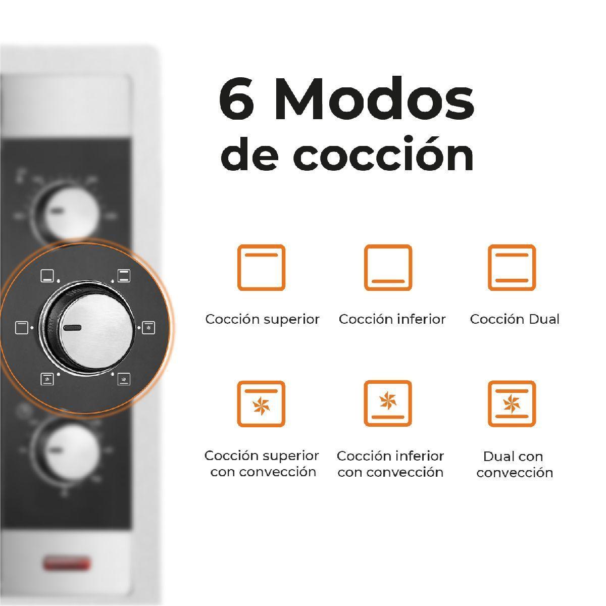 Horno Eléctrico Silver Series 60L Kitchen-It-4