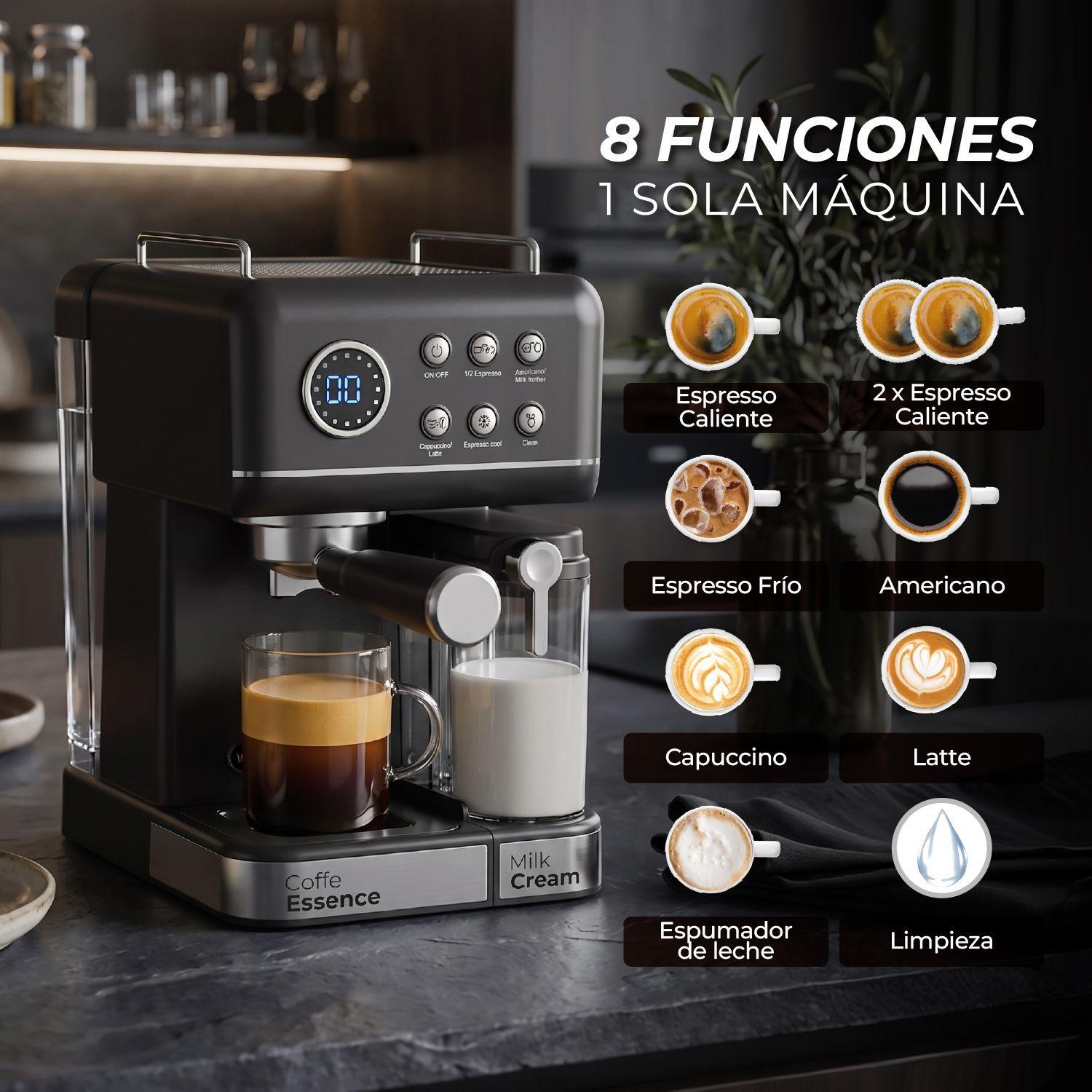 Cafetera Espresso Cream Lab 8 en 1-4
