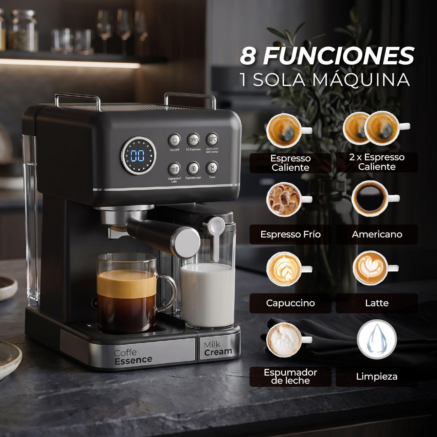 Cafetera Espresso Cream Lab 8 en 1-4