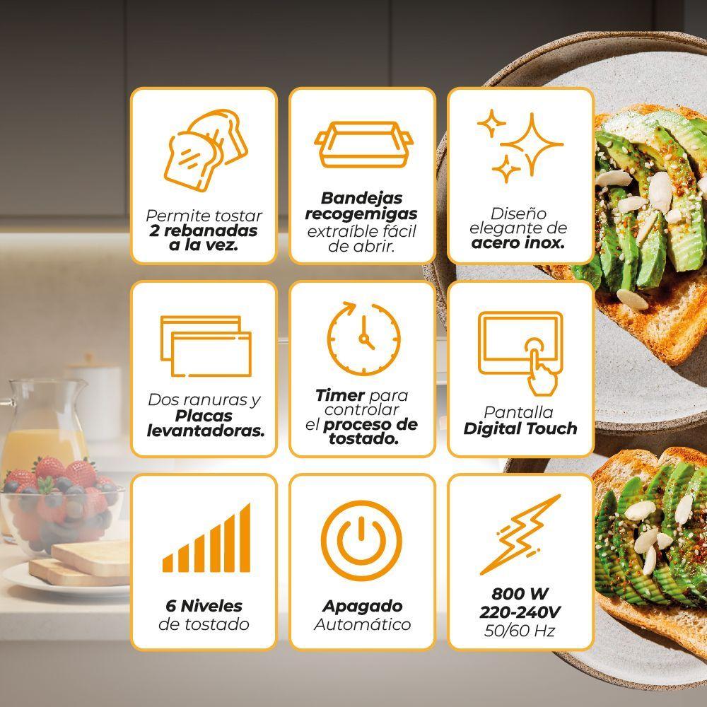 Tostador Digital Smart Toast Compact 100 Autom tico-6