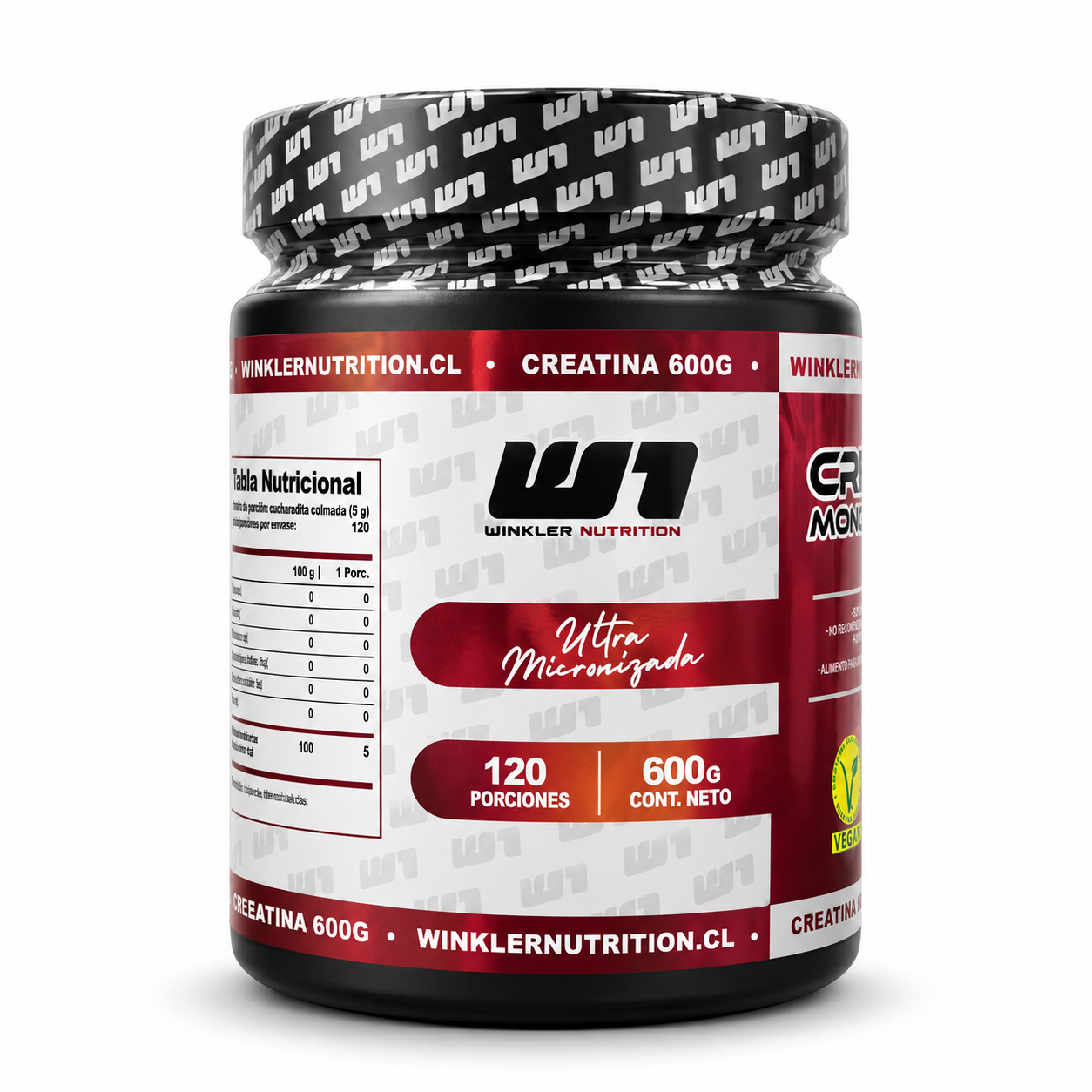 Creatina Monohidrato 600 g - 120 porciones Winkler Nutrition-2