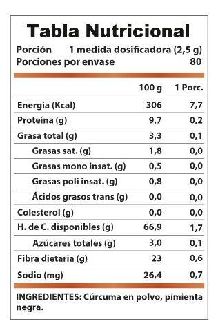 Cúrcuma Activada + Pimienta Negra 200 g - Revitta-4