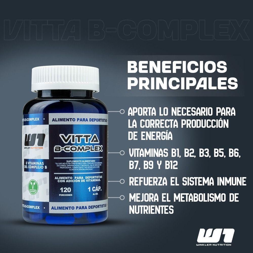 Complejo B B1-b2-b3-b5-b6-b7(biotina)-b9-b12 120caps 4 Meses-3