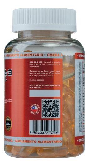 Omega 3 - 90 Cáps. Winkler Nutrition Sabor Cápsulas Blandas-3