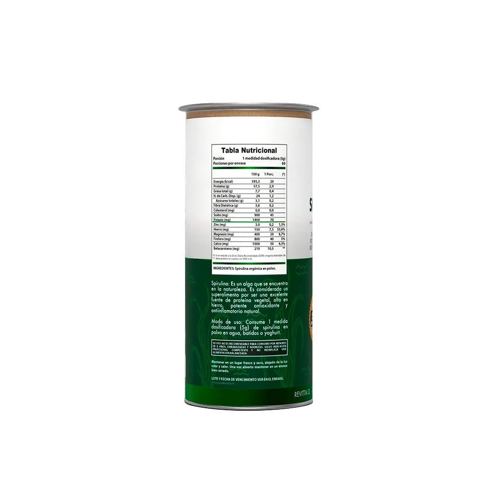 Spirulina En Polvo 300 g Sabor Natural Revitta-1