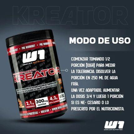 Pre Entreno Con Creatina Kreator 600g Winkler Nutrition-2
