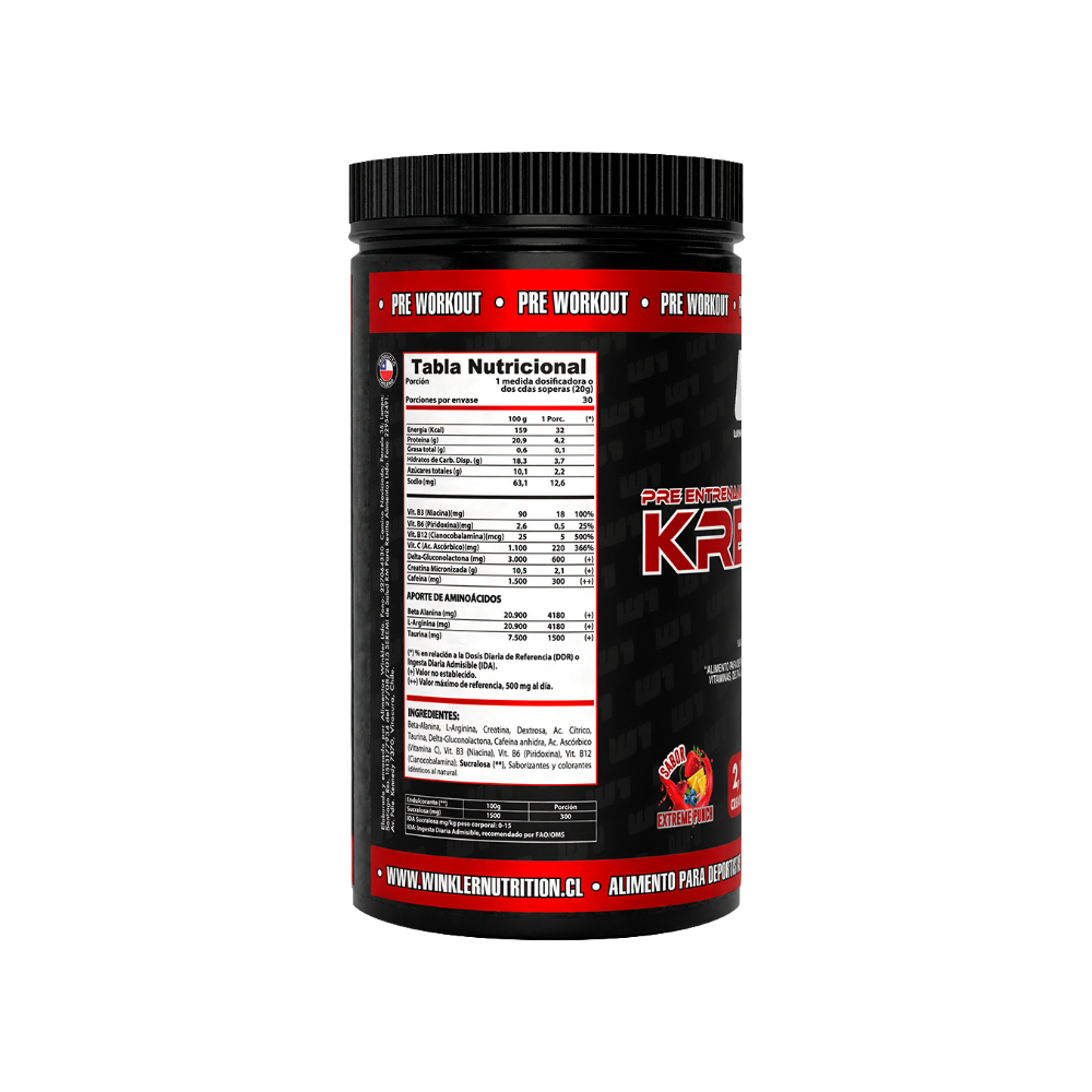 Pre Entreno Con Creatina Kreator 600g Winkler Nutrition-3