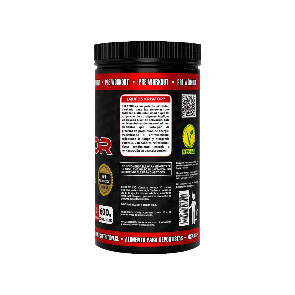 Pre Entreno Con Creatina Kreator 600g Winkler Nutrition-4