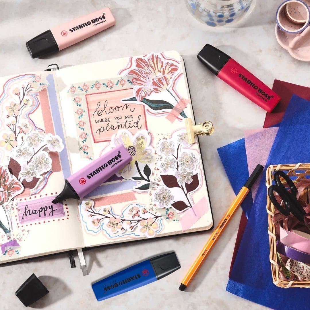 Set 4 Destacadores Stabilo Boss Original NatureColors Wildflower Edition-3