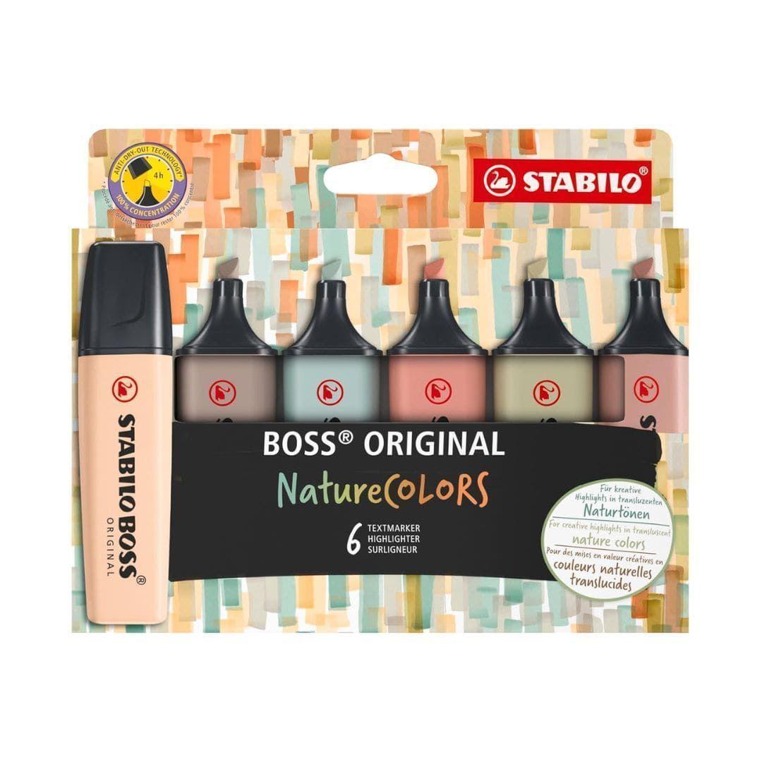 Set de 6 Destacadores Stabilo Boss Original Nature Colors-0