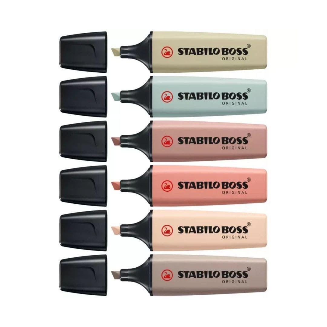 Set de 6 Destacadores Stabilo Boss Original Nature Colors-1