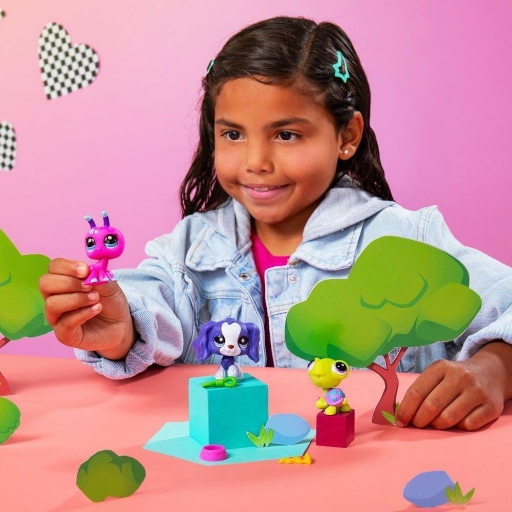 Figuras de Littlest Pet Shop Trio en Tubo Serie 3 Mascotas de Patio-3