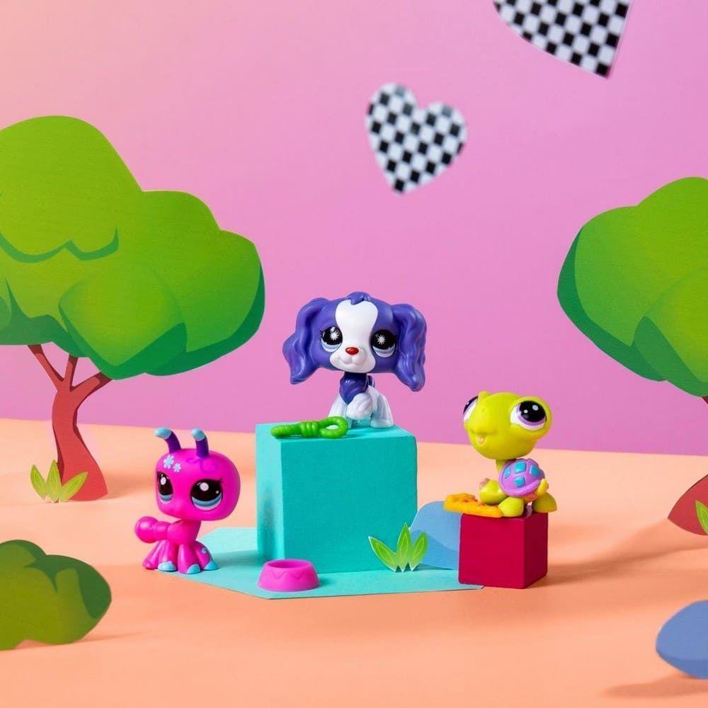 Figuras de Littlest Pet Shop Trio en Tubo Serie 3 Mascotas de Patio-4