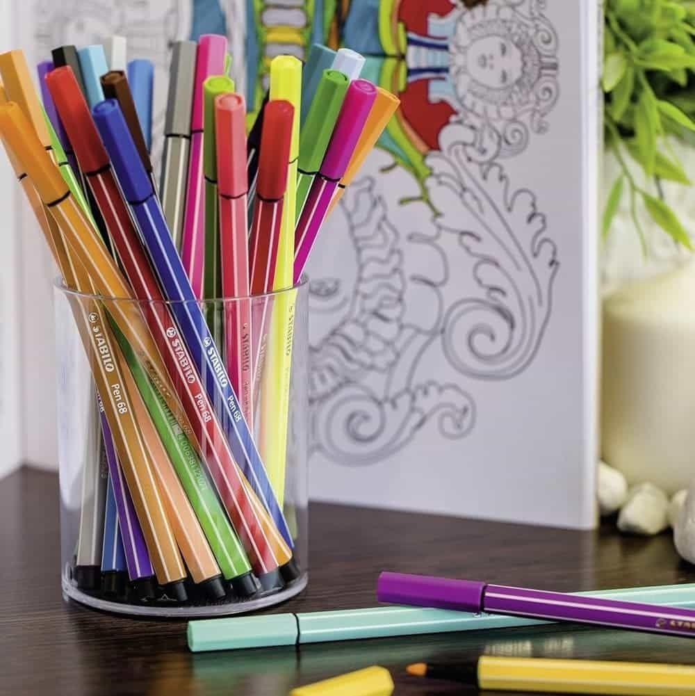 Set de 20 Marcadores Stabilo Pen 68 Zebrui en Estuche Berry-4