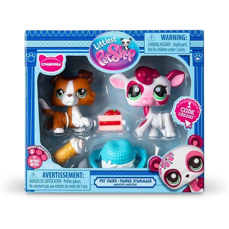 Set 2 Figuras Littlest Pet Shop Serie 3 Cowabunga-0