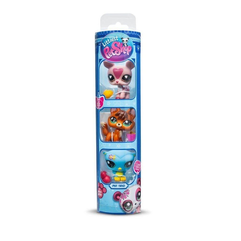 Figuras de Littlest Pet Shop Trio en Tubo Serie 3 Mascotas de Bosque-2